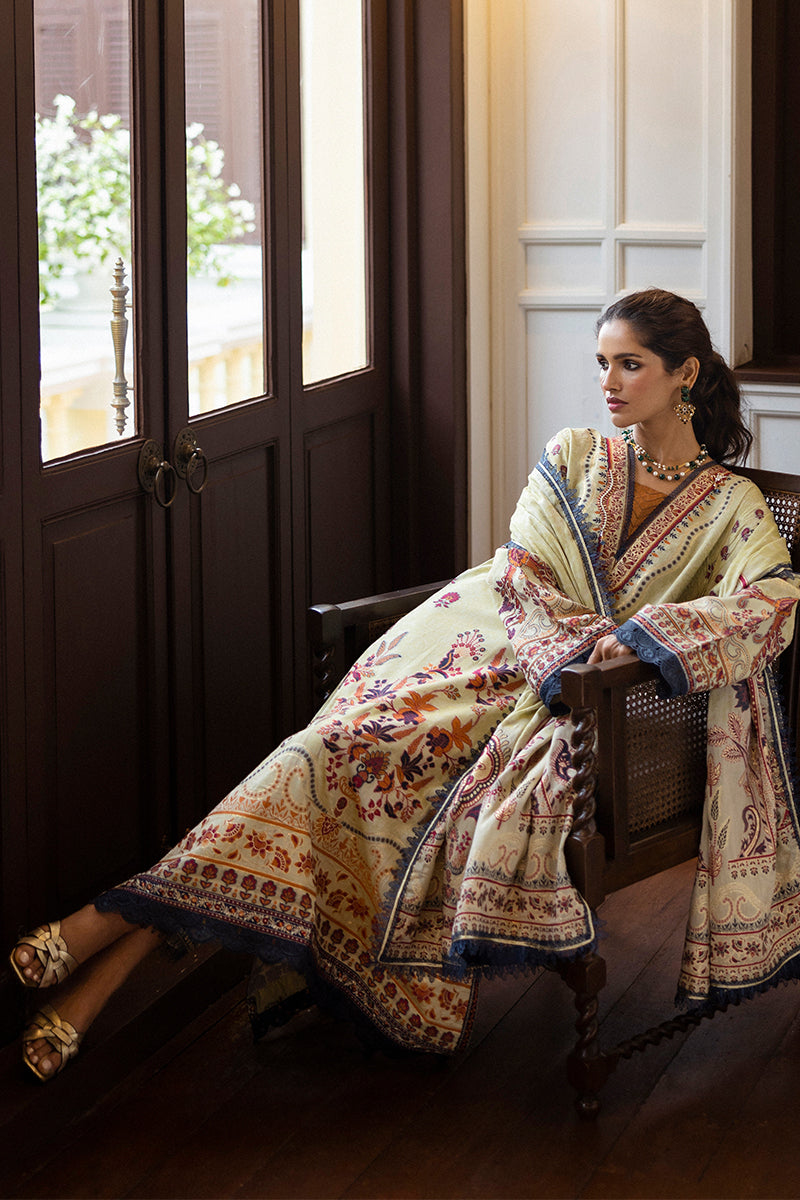 Mushq | Seraph Jacquard Lawn 25 | Letizia Custom Size Ivory Lawn