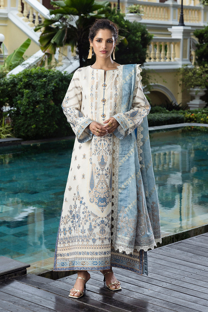 Mushq | Seraph Jacquard Lawn 25 | Calafia XS Off White Lawn