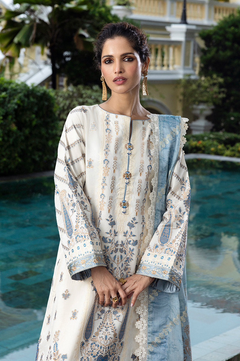 Mushq | Seraph Jacquard Lawn 25 | Calafia XL Off White Lawn