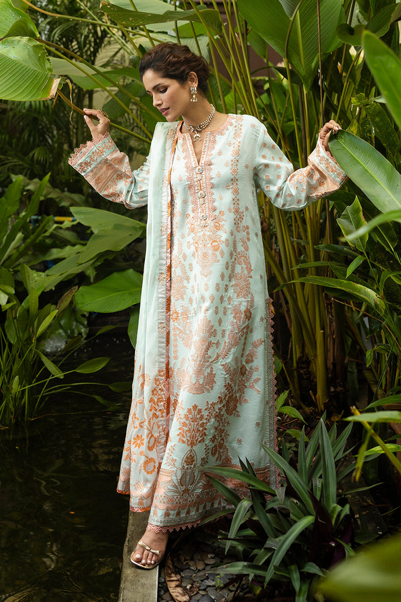 Mushq | Seraph Jacquard Lawn 25 | Amalthea Custom Size Gray Lawn