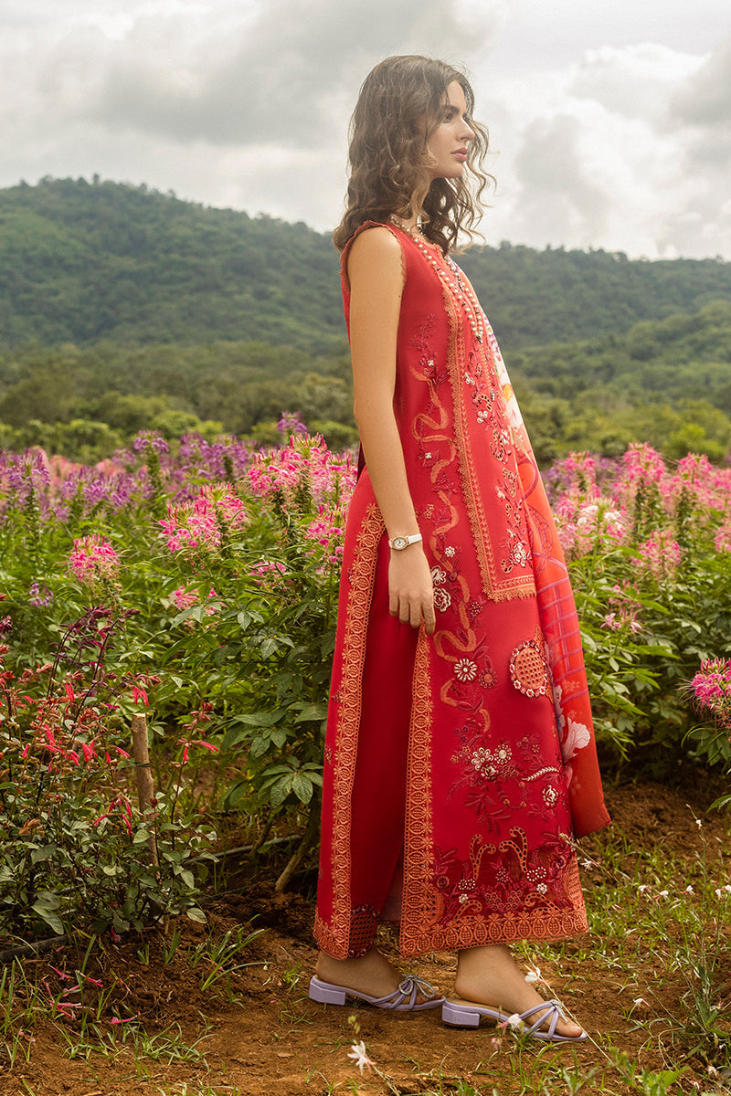 Mushq | Secret Garden Hemline 25 | Wanderlust Blooms S Coral Pink Lawn