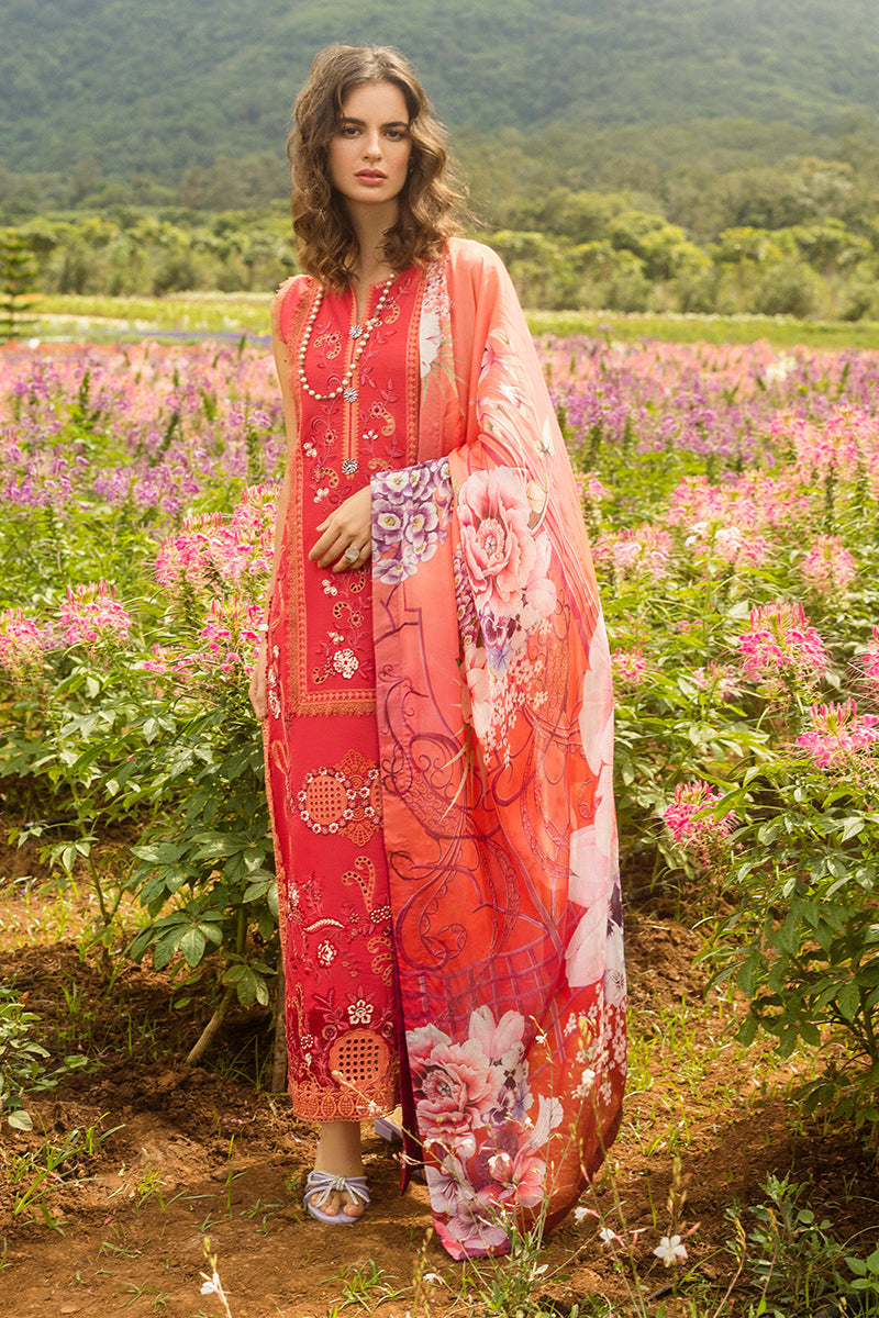 Mushq | Secret Garden Hemline 25 | Wanderlust Blooms XS Coral Pink Lawn