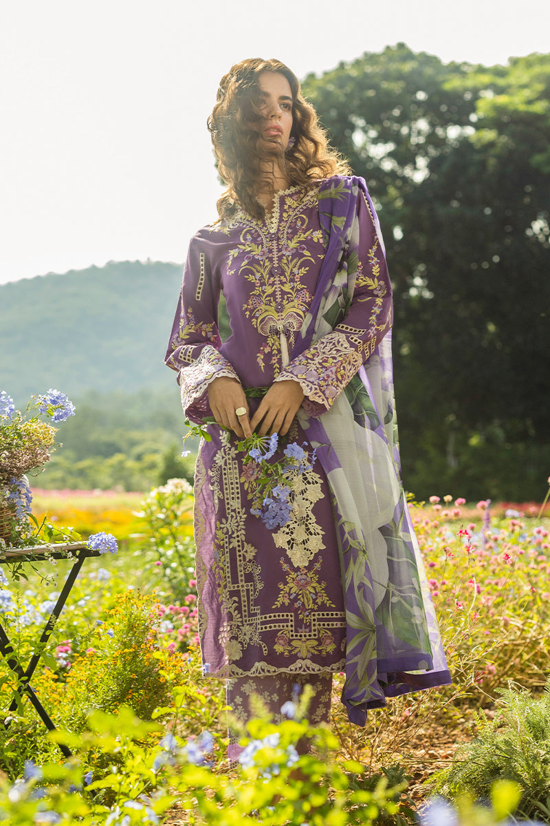Mushq | Secret Garden Hemline 25 | Celestial Bloom Custom Size Plum Lawn