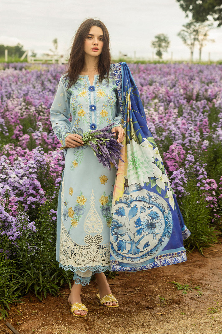 Mushq | Secret Garden Hemline 25 | Hidden Oasis XS Sky Blue Lawn