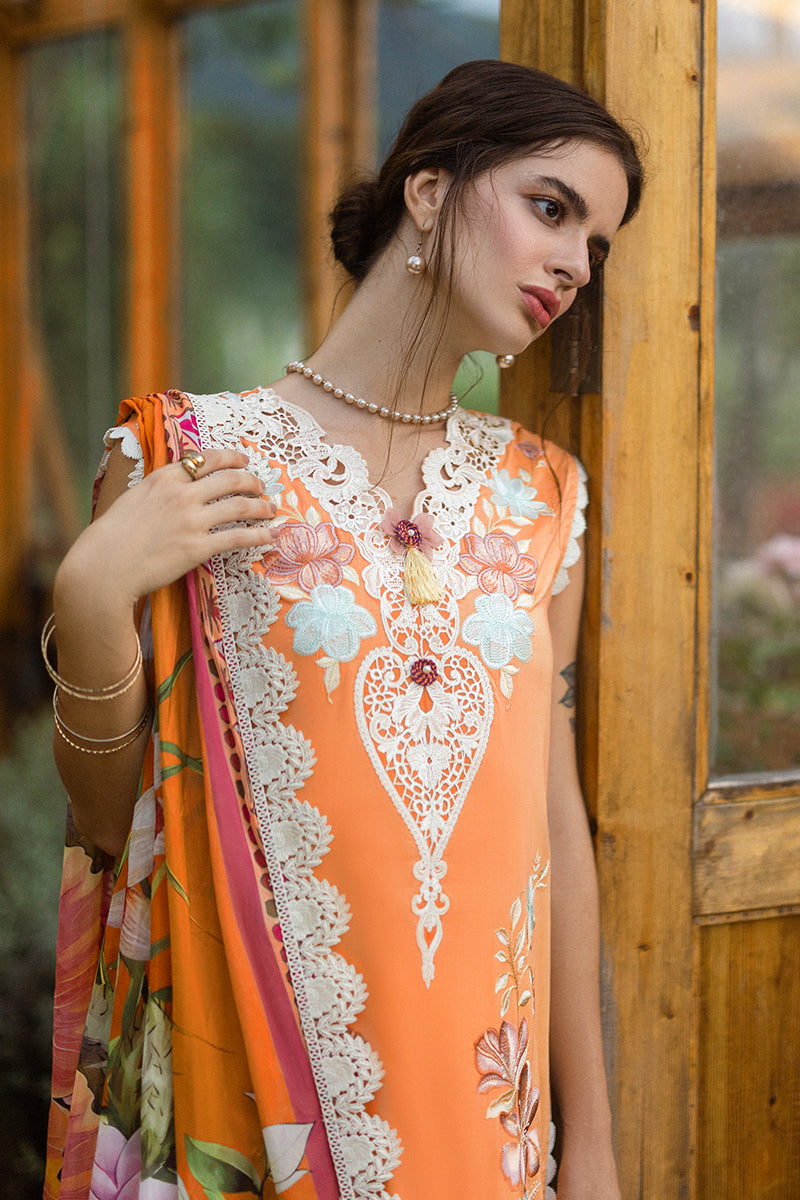 Mushq | Secret Garden Hemline 25 | Silent Petals XL Lawn Orange