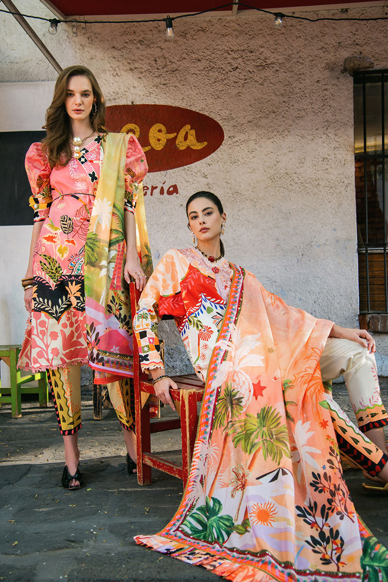 Mushq | La Dolce Hemline Prints 25 | Spring Avenue XL Pink Lawn