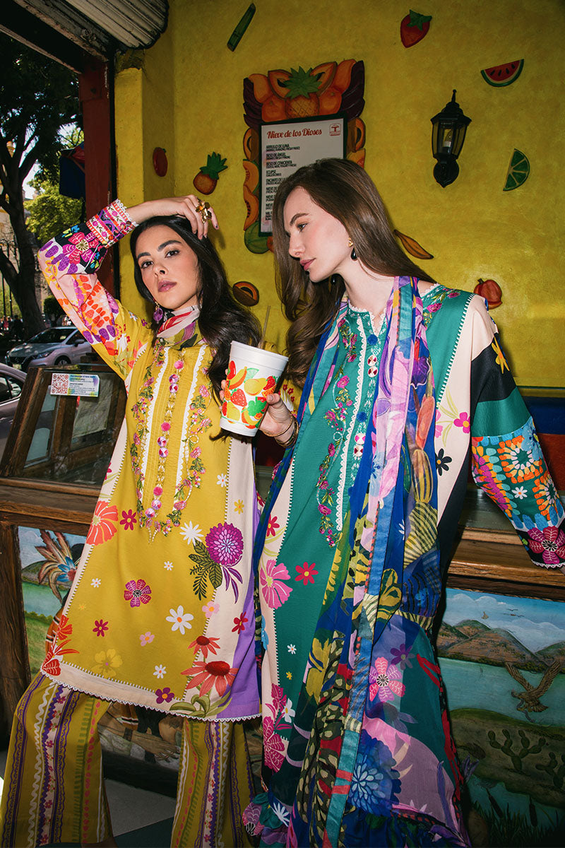 Mushq | La Dolce Hemline Prints 25 | The Dream S Mustard Yellow Lawn