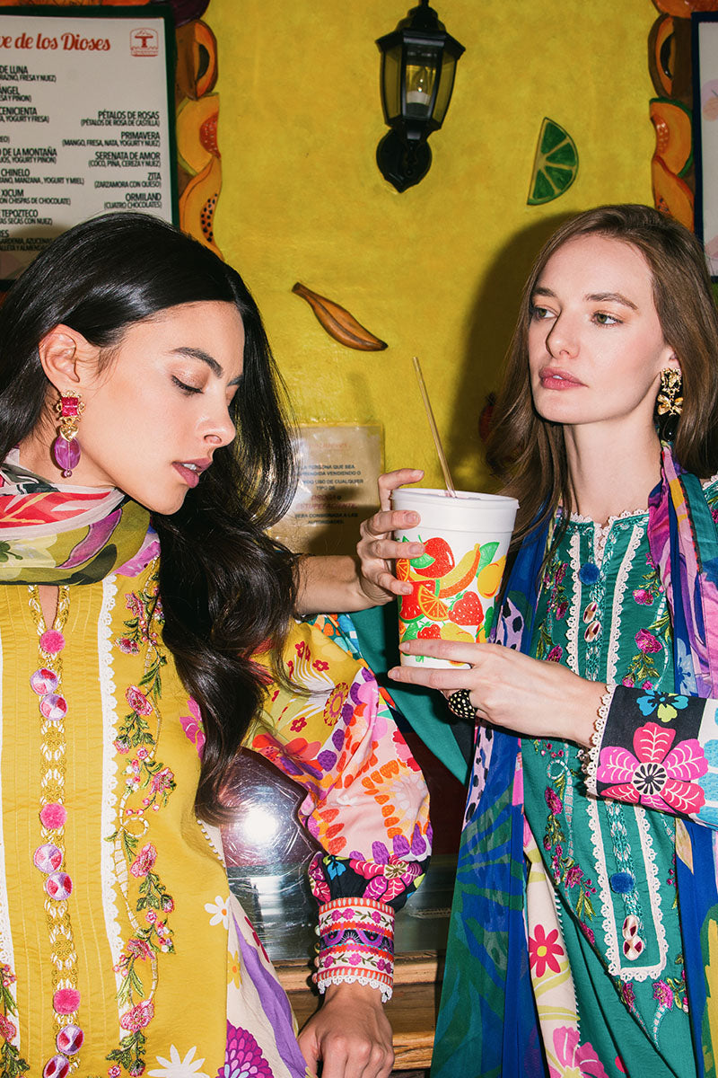 Mushq | La Dolce Hemline Prints 25 | The Dream M Mustard Yellow Lawn
