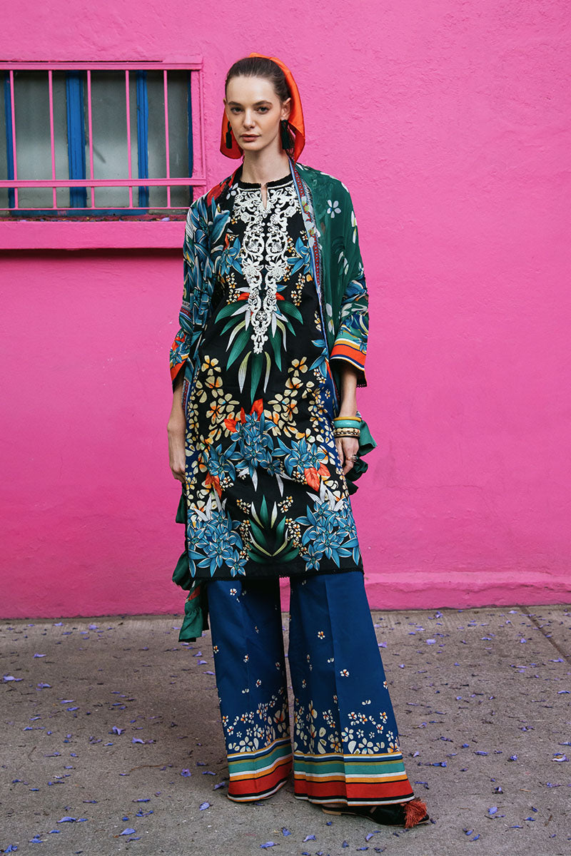 Mushq | La Dolce Hemline Prints 25 | Life of Irises XL Blue Lawn