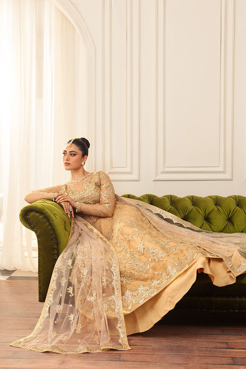 Mushq | Hemline Aura Debut Wedding Formals | CHAMOIS - Pakistani Designer Dress - by Mushq | Type: Formal - 100% Original at Saira Sultan