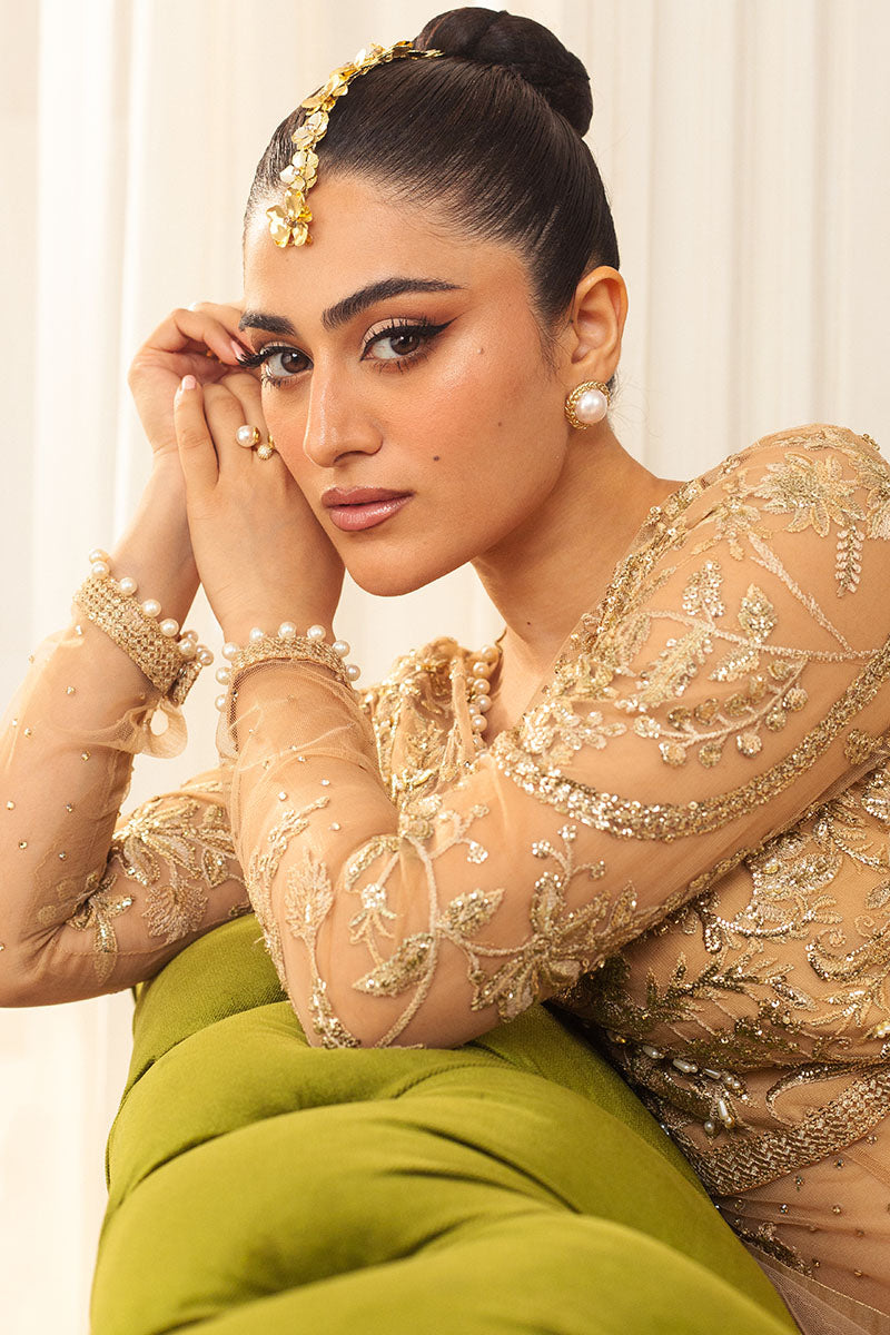 Mushq | Hemline Aura Debut Wedding Formals | CHAMOIS - Pakistani Designer Dress - by Mushq | Type: Formal - 100% Original at Saira Sultan