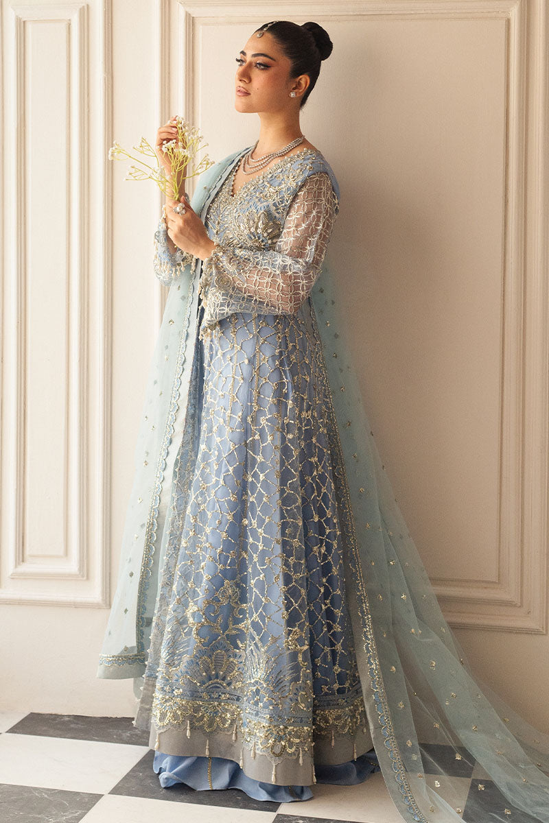 Mushq | Hemline Aura Debut Wedding Formals | PERIWINKLE - Pakistani Designer Dress - by Mushq | Type: Formal - 100% Original at Saira Sultan
