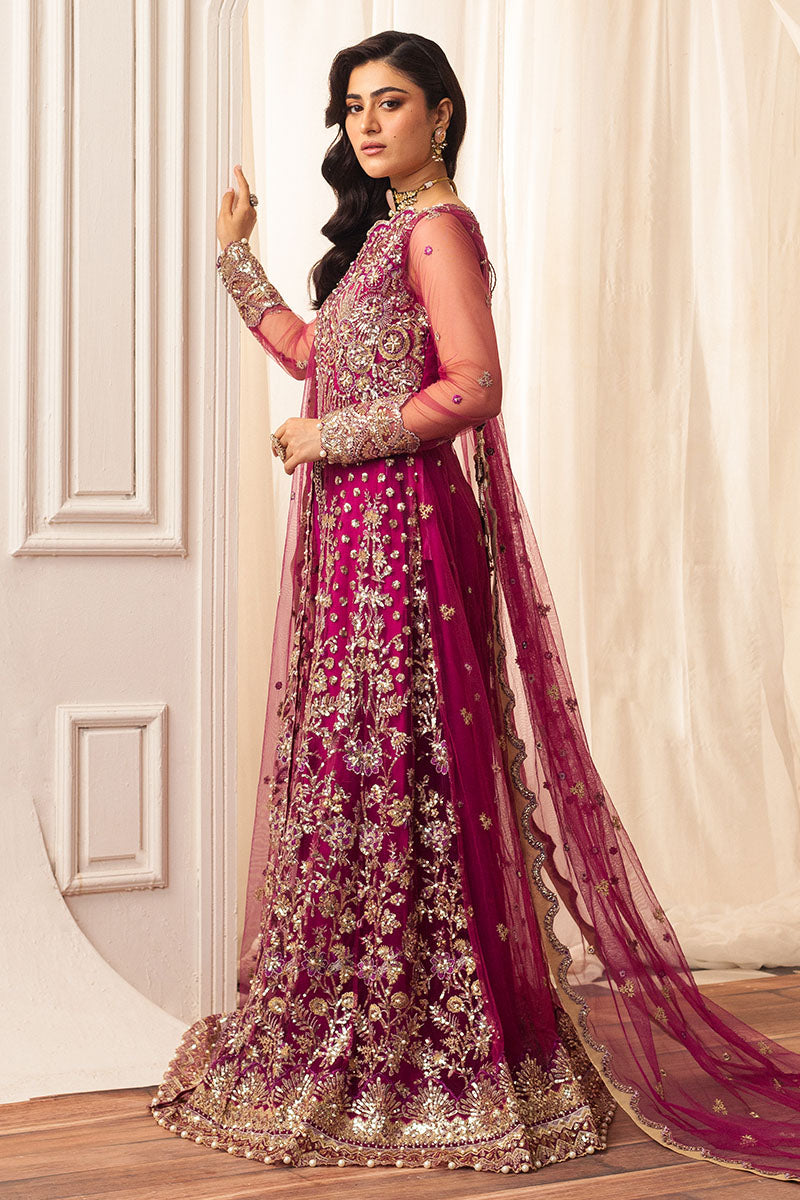 Mushq | Hemline Aura Debut Wedding Formals | FUCHSIA - Pakistani Designer Dress - by Mushq | Type: Formal - 100% Original at Saira Sultan