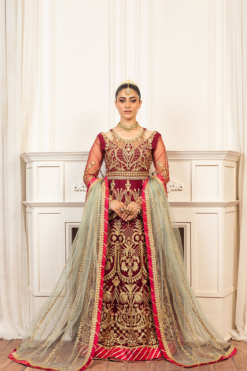 Mushq | Hemline Aura Debut Wedding Formals | SCARLET - Pakistani Designer Dress - by Mushq | Type: Formal - 100% Original at Saira Sultan