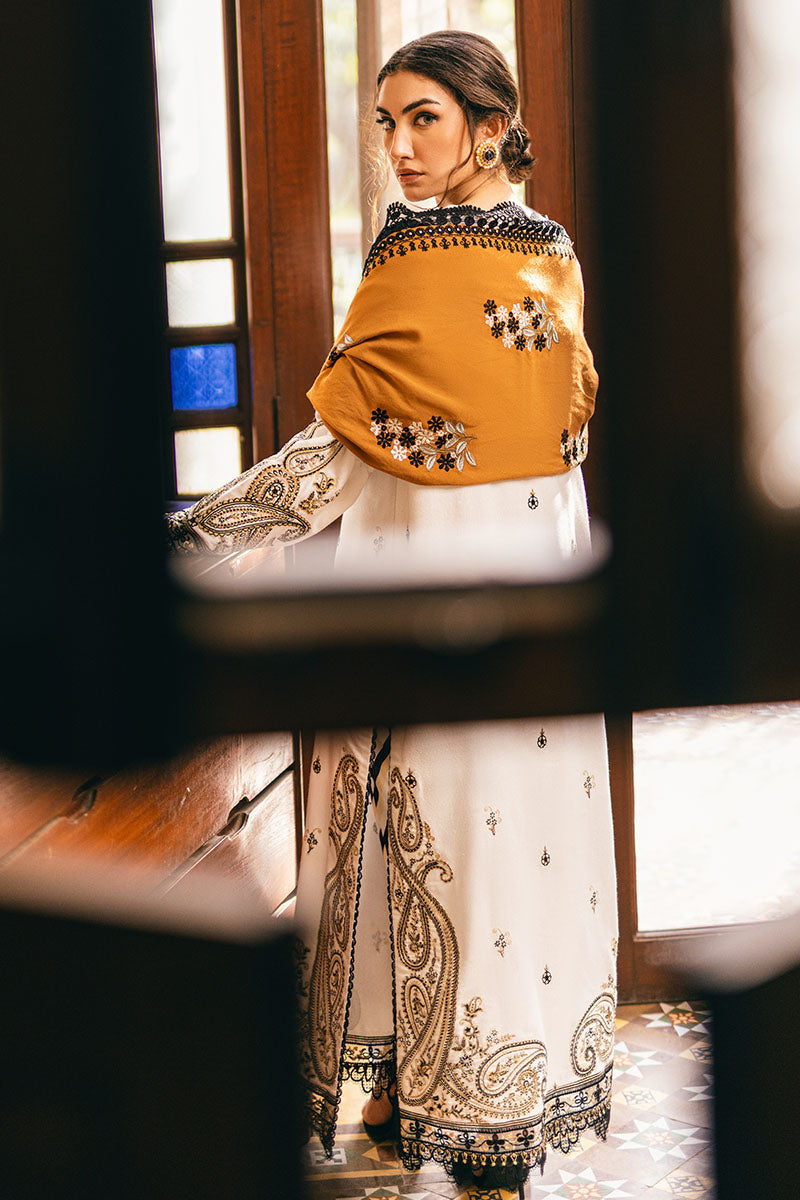 Mushq | Symphony Karandi Collection | IVORY WHISPER - Pakistani Designer Dress - by Mushq | Type: Ladies Clothes - 100% Original at Saira Sultan