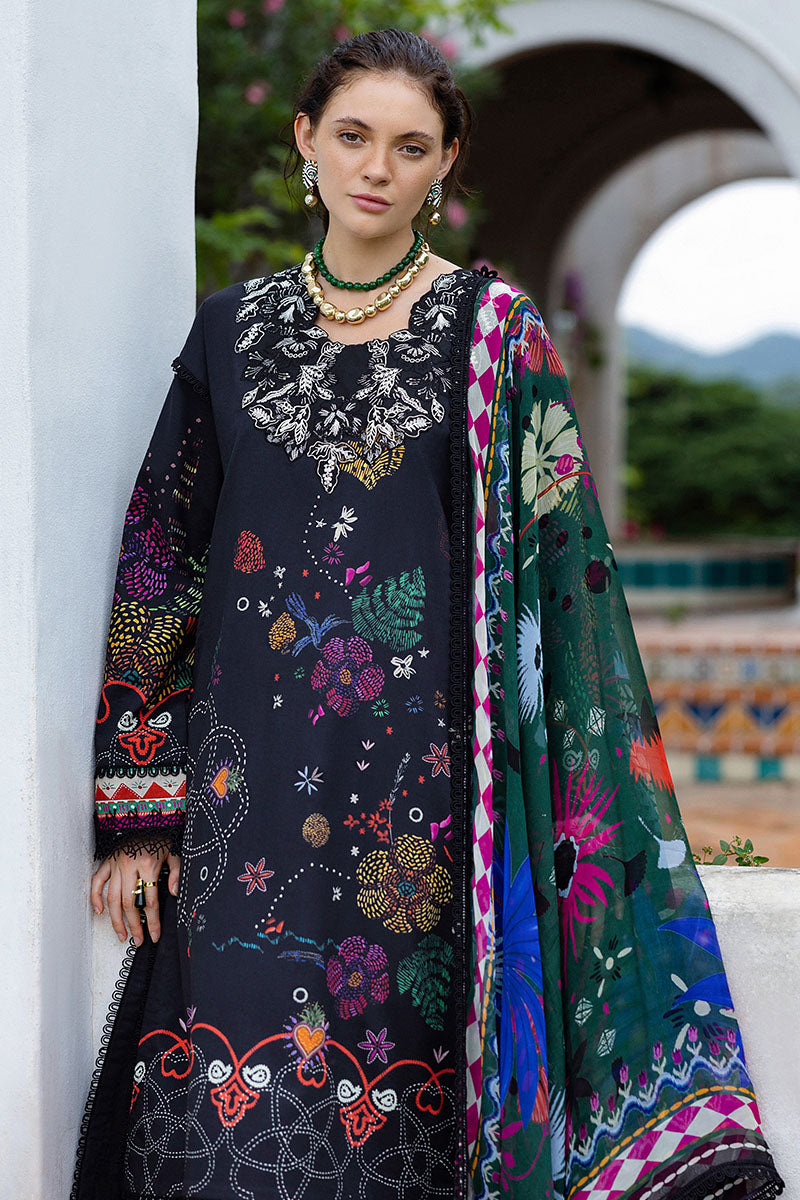 Mushq | Mirasol Printed Cambric | Medi Noche - Pakistani Designer Dress - by Mushq - Type : Ladies Clothes - 100% Original at Saira Sultan