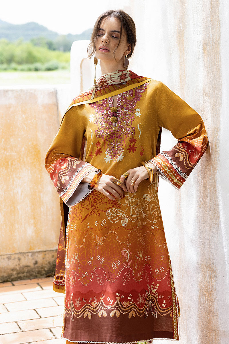 Mushq | Mirasol Printed Cambric | Desierto Sol - Pakistani Designer Dress - by Mushq - Type : Ladies Clothes - 100% Original at Saira Sultan