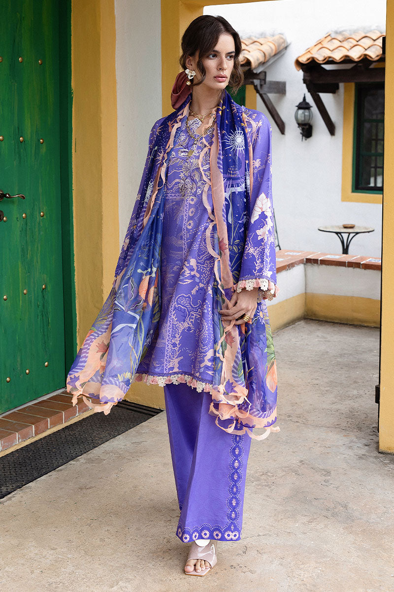 Mushq | Mirasol Printed Cambric | Alma Mia - Pakistani Designer Dress - by Mushq - Type : Ladies Clothes - 100% Original at Saira Sultan