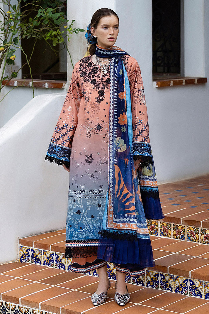 Mushq | Mirasol Printed Cambric | Viento Vivi - Pakistani Designer Dress - by Mushq - Type : Ladies Clothes - 100% Original at Saira Sultan