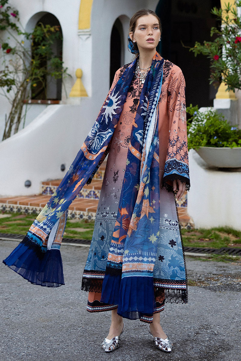 Mushq | Mirasol Printed Cambric | Viento Vivi - Pakistani Designer Dress - by Mushq - Type : Ladies Clothes - 100% Original at Saira Sultan