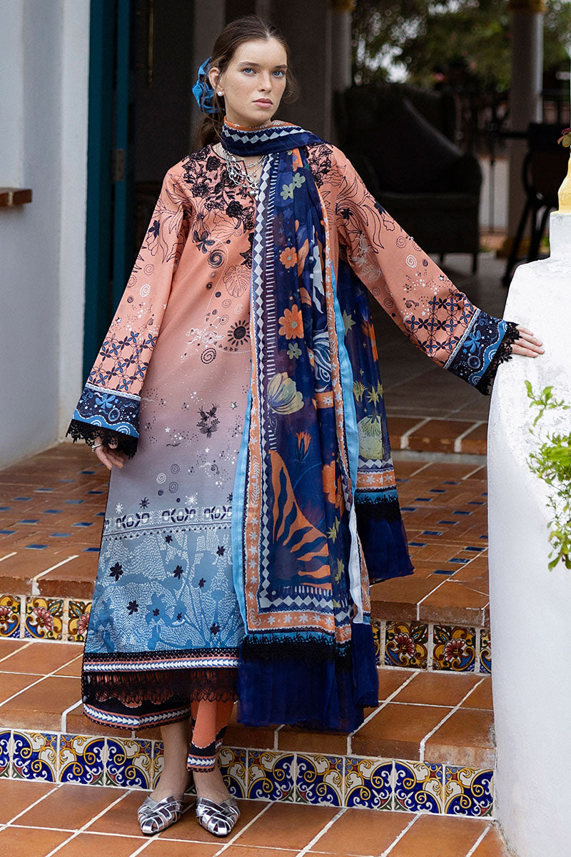 Mushq | Mirasol Printed Cambric | Viento Vivi - Pakistani Designer Dress - by Mushq - Type : Ladies Clothes - 100% Original at Saira Sultan