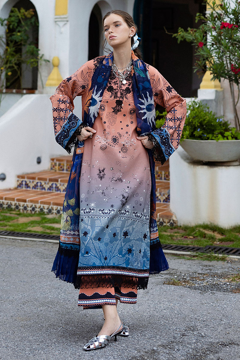 Mushq | Mirasol Printed Cambric | Viento Vivi - Pakistani Designer Dress - by Mushq - Type : Ladies Clothes - 100% Original at Saira Sultan