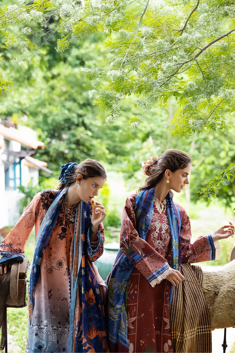 Mushq | Mirasol Printed Cambric | Viento Vivi - Pakistani Designer Dress - by Mushq - Type : Ladies Clothes - 100% Original at Saira Sultan