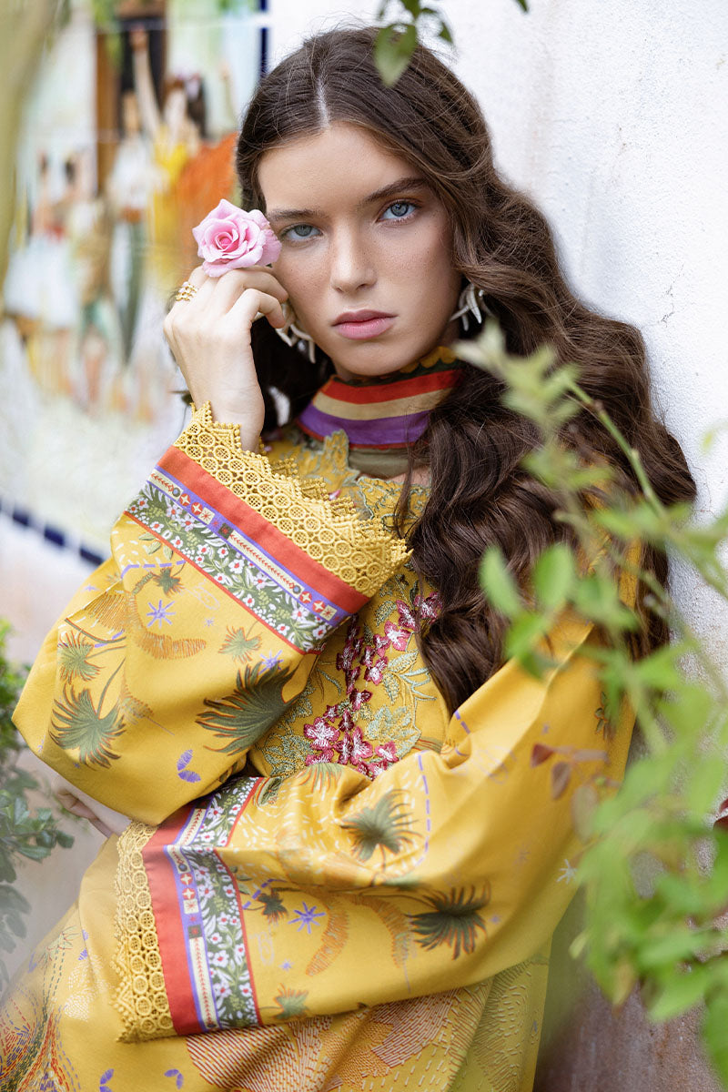 Mushq | Mirasol Printed Cambric | Sol Arena - Pakistani Designer Dress - by Mushq - Type : Ladies Clothes - 100% Original at Saira Sultan