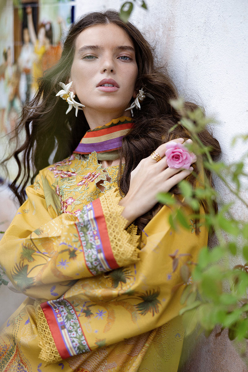 Mushq | Mirasol Printed Cambric | Sol Arena - Pakistani Designer Dress - by Mushq - Type : Ladies Clothes - 100% Original at Saira Sultan