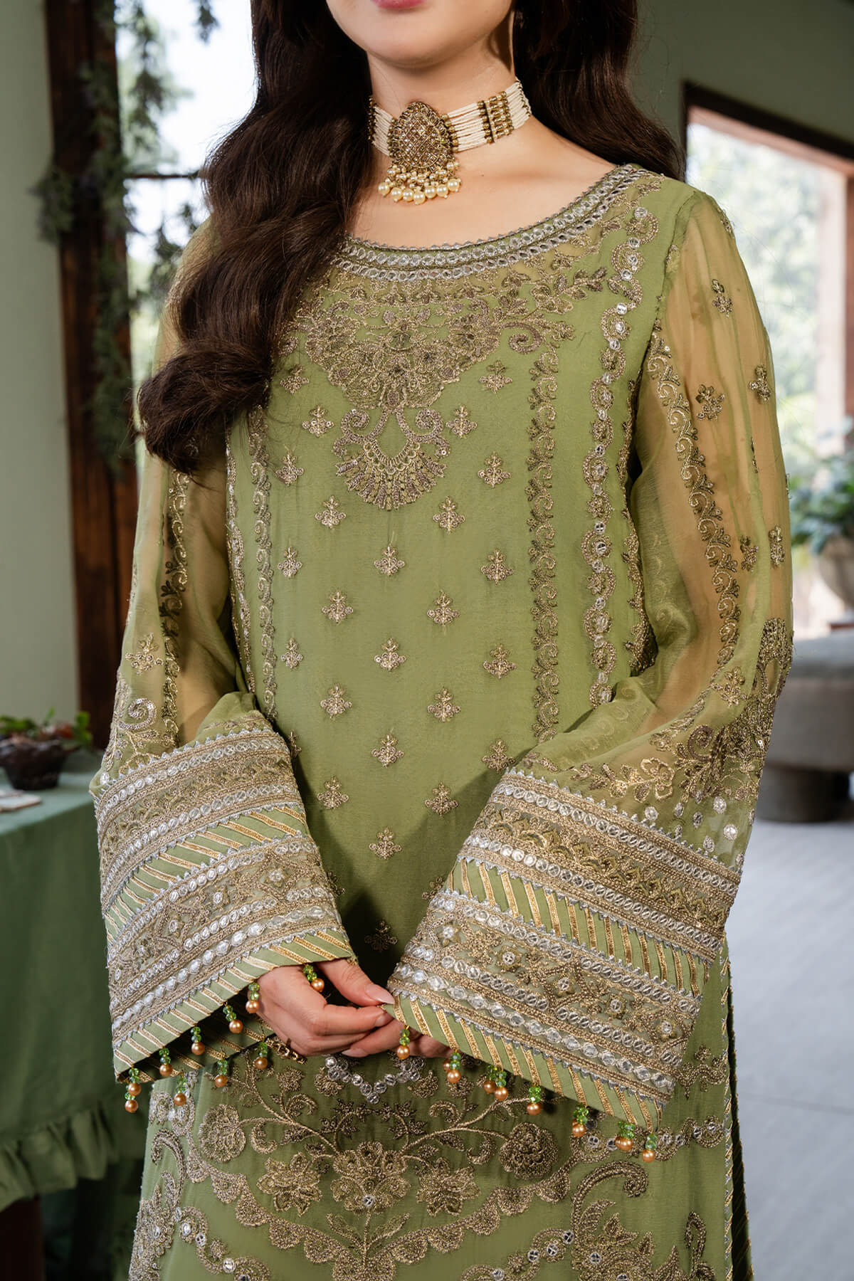 Imrozia Premium | Naina Chiffon | I-191 Aabia - Pakistani Designer Dress - by Imrozia Premium | Type: Formal - 100% Original at Saira Sultan
