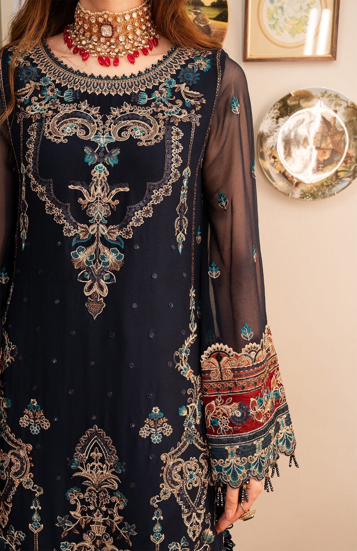 Imrozia Premium | Noor Jahan Formals | I-201 Husn - Pakistani Designer Dress - by Imrozia Premium | Type: Formal - 100% Original at Saira Sultan