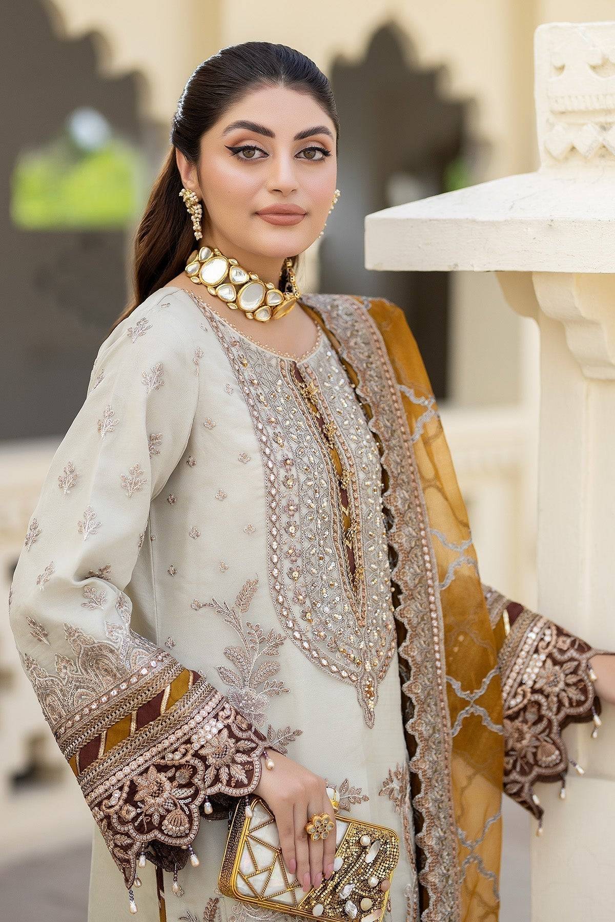 Imrozia Premium | Baad e Saba Formals | IP-50 Sheen - Pakistani Designer Dress - by Imrozia Premium | Type: Formal - 100% Original at Saira Sultan