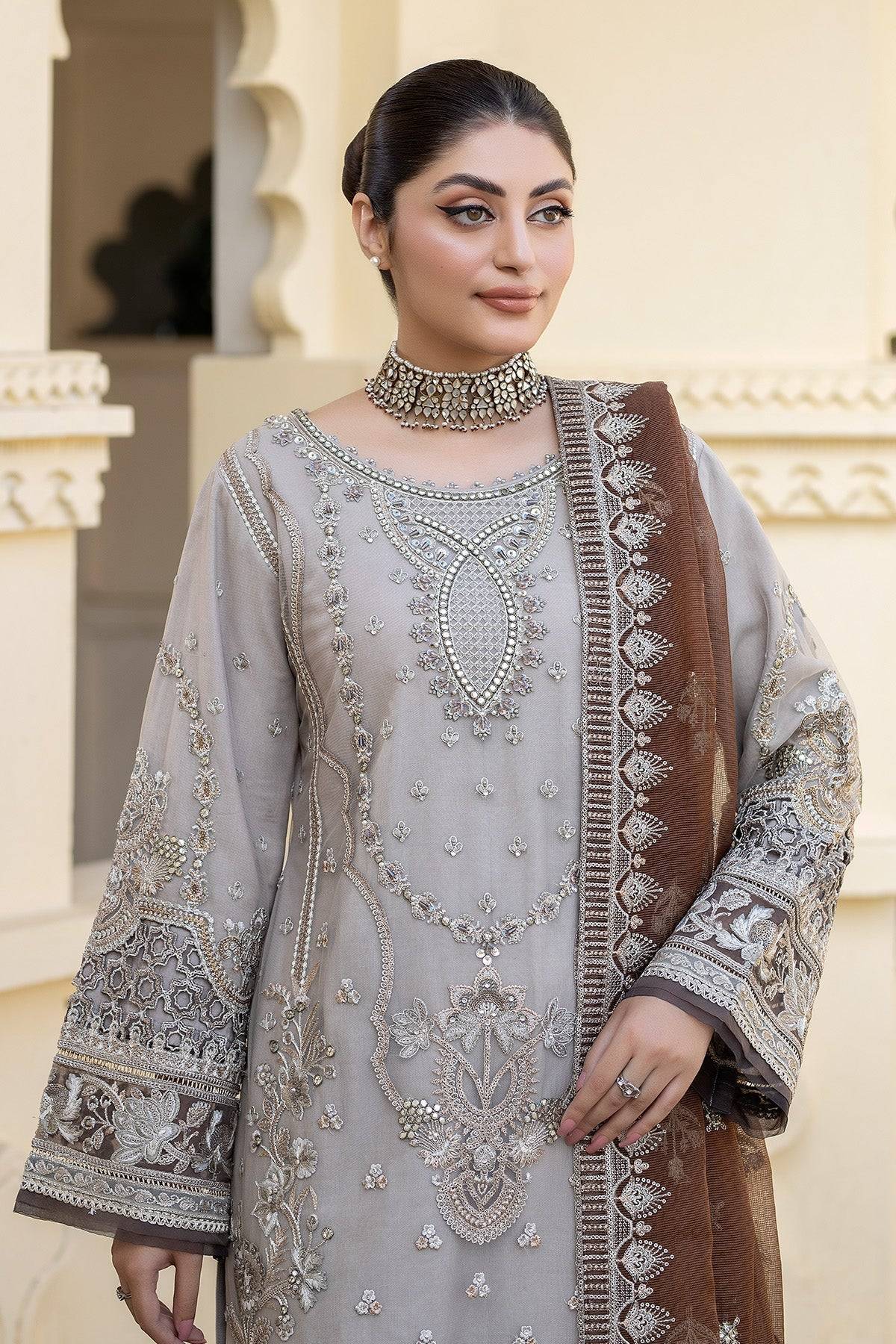 Imrozia Premium | Baad e Saba Formals | IP-52 Gulbahar - Pakistani Designer Dress - by Imrozia Premium | Type: Formal - 100% Original at Saira Sultan