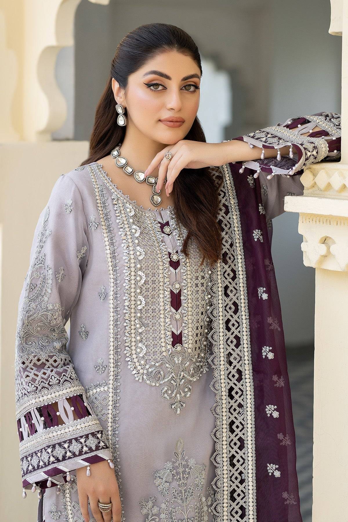 Imrozia Premium | Baad e Saba Formals | IP-55 Ada - Pakistani Designer Dress - by Imrozia Premium | Type: Formal - 100% Original at Saira Sultan
