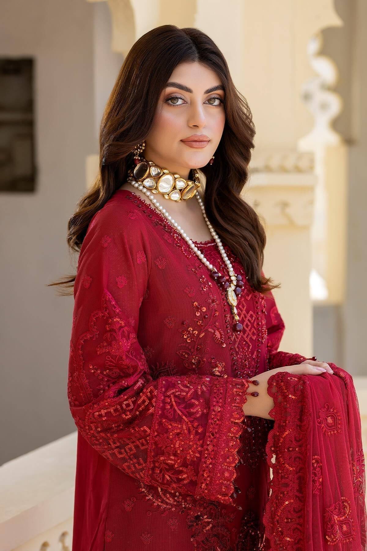 Imrozia Premium | Baad e Saba Formals | IP-56 Jalwa - Pakistani Designer Dress - by Imrozia Premium | Type: Formal - 100% Original at Saira Sultan