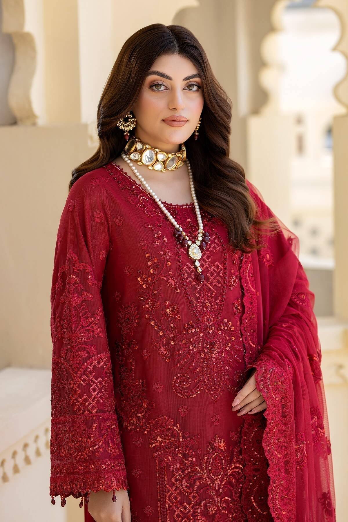 Imrozia Premium | Baad e Saba Formals | IP-56 Jalwa - Pakistani Designer Dress - by Imrozia Premium | Type: Formal - 100% Original at Saira Sultan