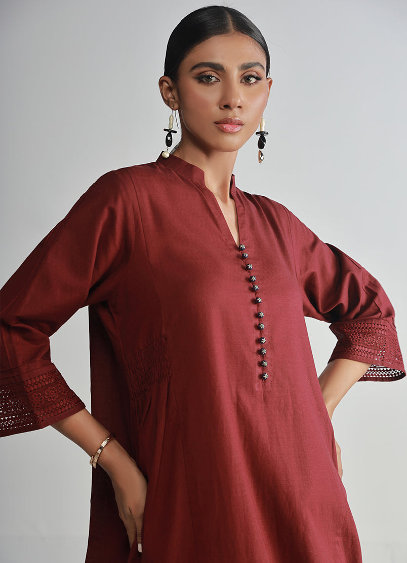 Image | Spring Basics 25 | IJSL-213702 M Dark Maroon Lawn