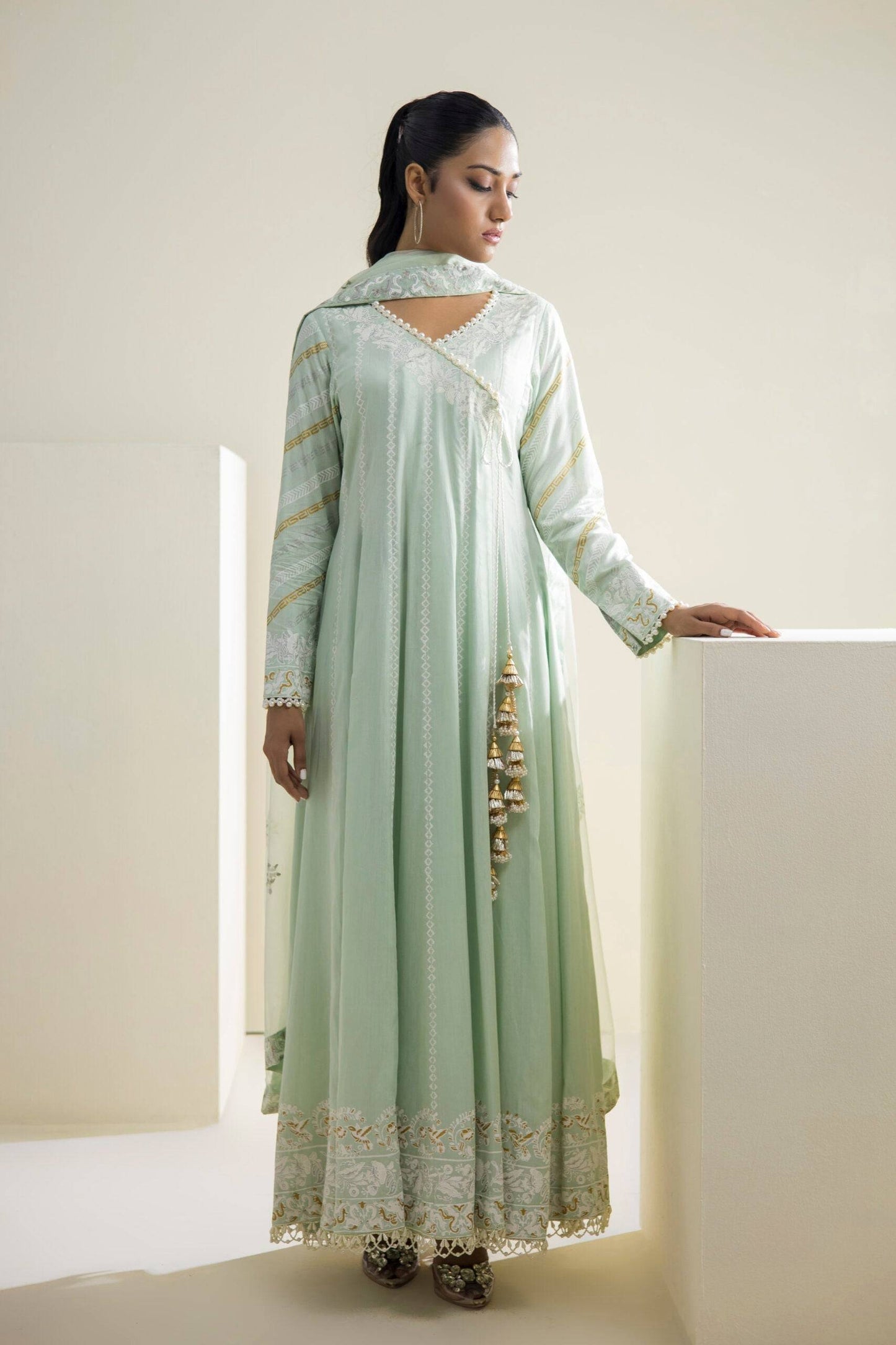 Farhat Jahan | Luxury Pret | Aabroo - Pakistani Designer Dress - by Farhat Jahan | Type: Formal - 100% Original at Saira Sultan
