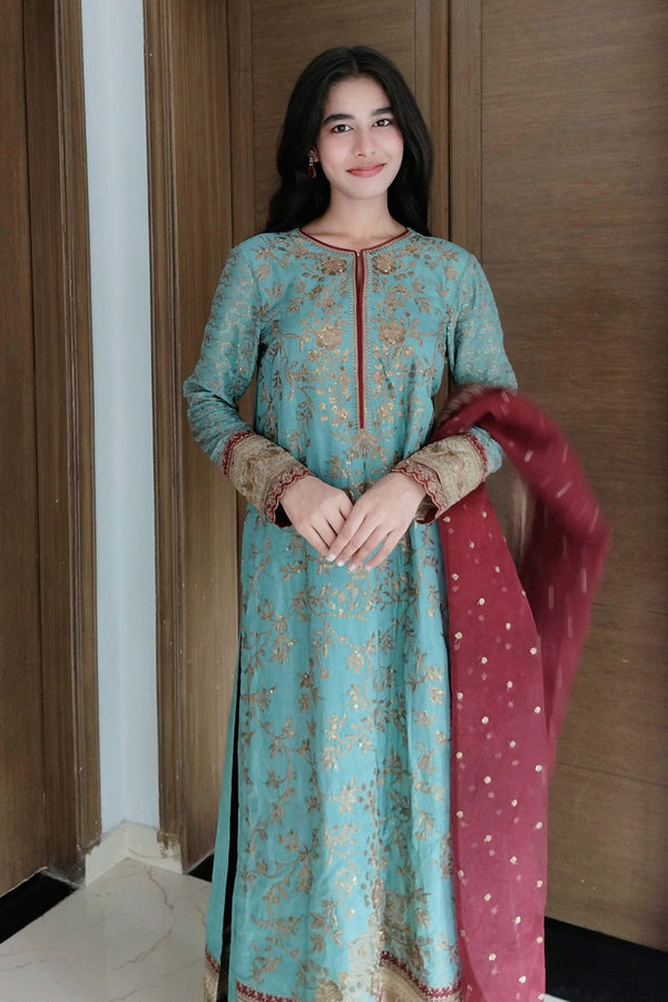 Maryum N Maria | Farisha Formals| SOPHIA - MW40088 - Pakistani Designer Dress - by Maryum N Maria - Type : Ladies Clothes - 100% Original at Saira Sultan