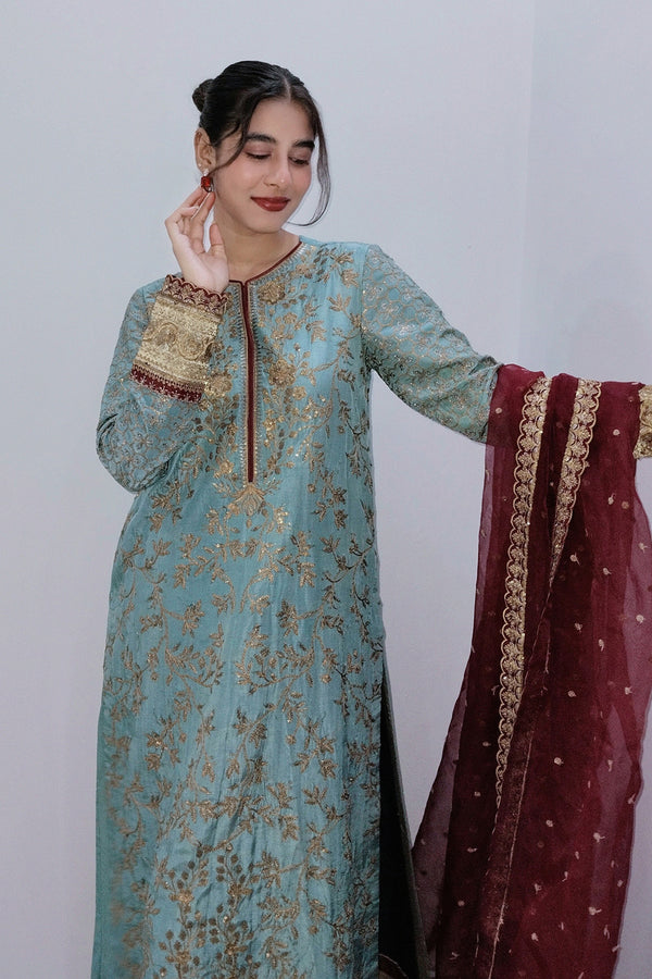 Maryum N Maria | Farisha Formals| SOPHIA - MW40088 - Pakistani Designer Dress - by Maryum N Maria - Type : Ladies Clothes - 100% Original at Saira Sultan