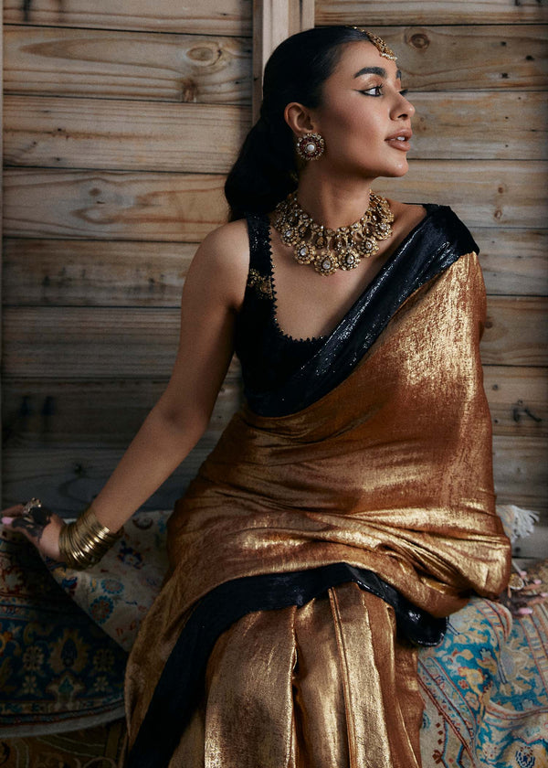 Laj | Hath Kahani Luxury Formals 24 | NAVI M Gold Velvet