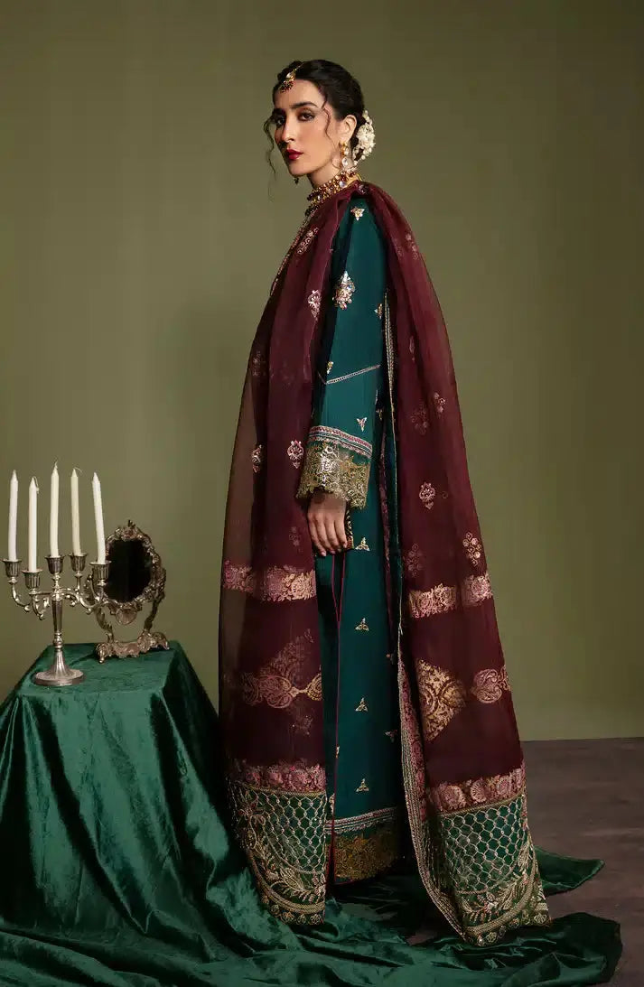 Emaan Adeel | Noori Silk Formals 23 | NR 05 RIWAYAT - Pakistani Designer Dress - by Emaan Adeel | Type: Formal - 100% Original at Saira Sultan