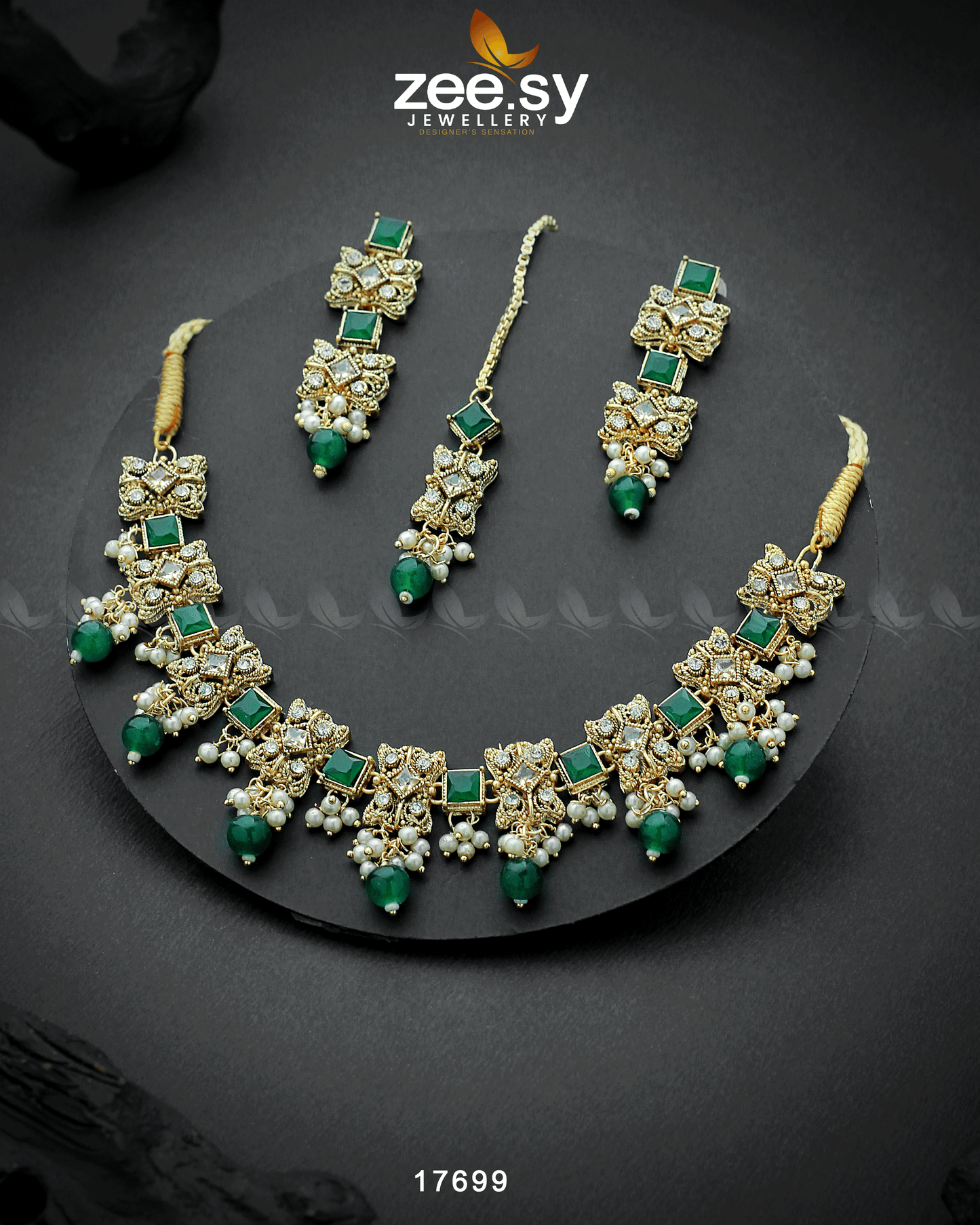 Harbor Necklace Golden Green
