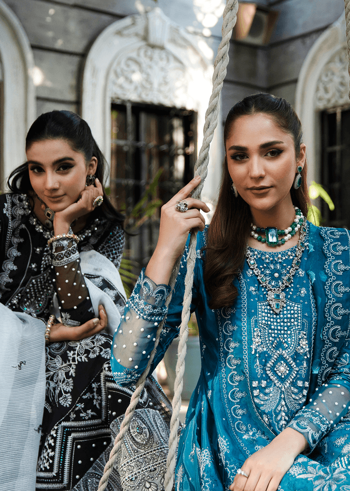 Maria Osama Khan | Rang e Noor Eid Edit | Neel Kamal - Pakistani Designer Dress - by Maria Osama Khan | Type: Luxury - 100% Original at Saira Sultan