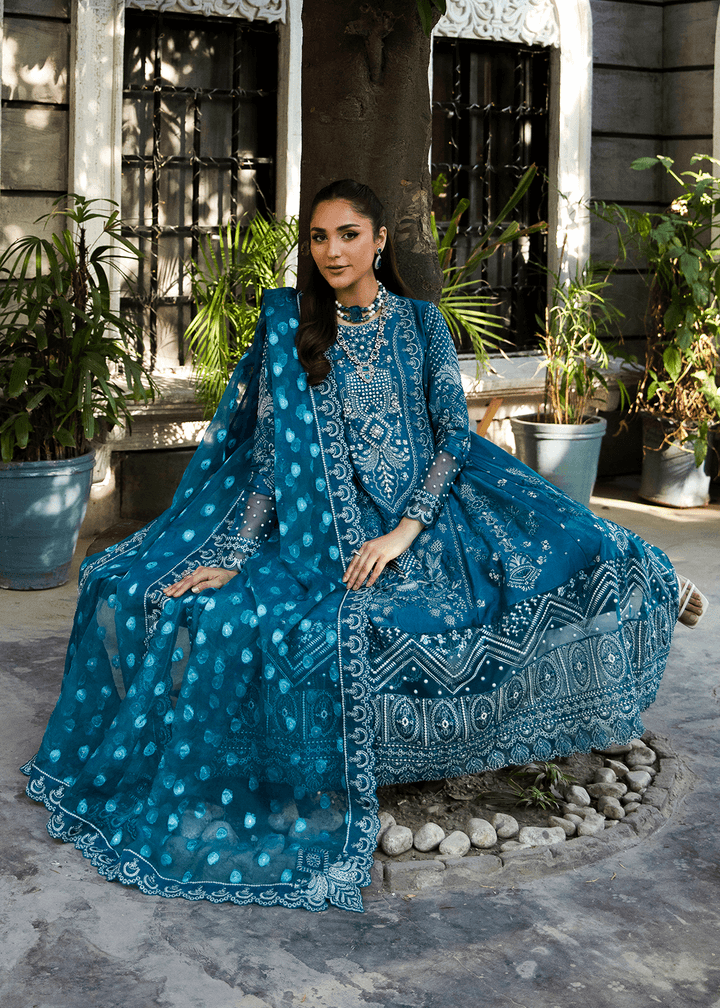 Maria Osama Khan | Rang e Noor Eid Edit | Neel Kamal - Pakistani Designer Dress - by Maria Osama Khan | Type: Luxury - 100% Original at Saira Sultan