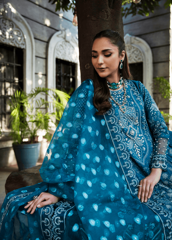Maria Osama Khan | Rang e Noor Eid Edit | Neel Kamal - Pakistani Designer Dress - by Maria Osama Khan | Type: Luxury - 100% Original at Saira Sultan