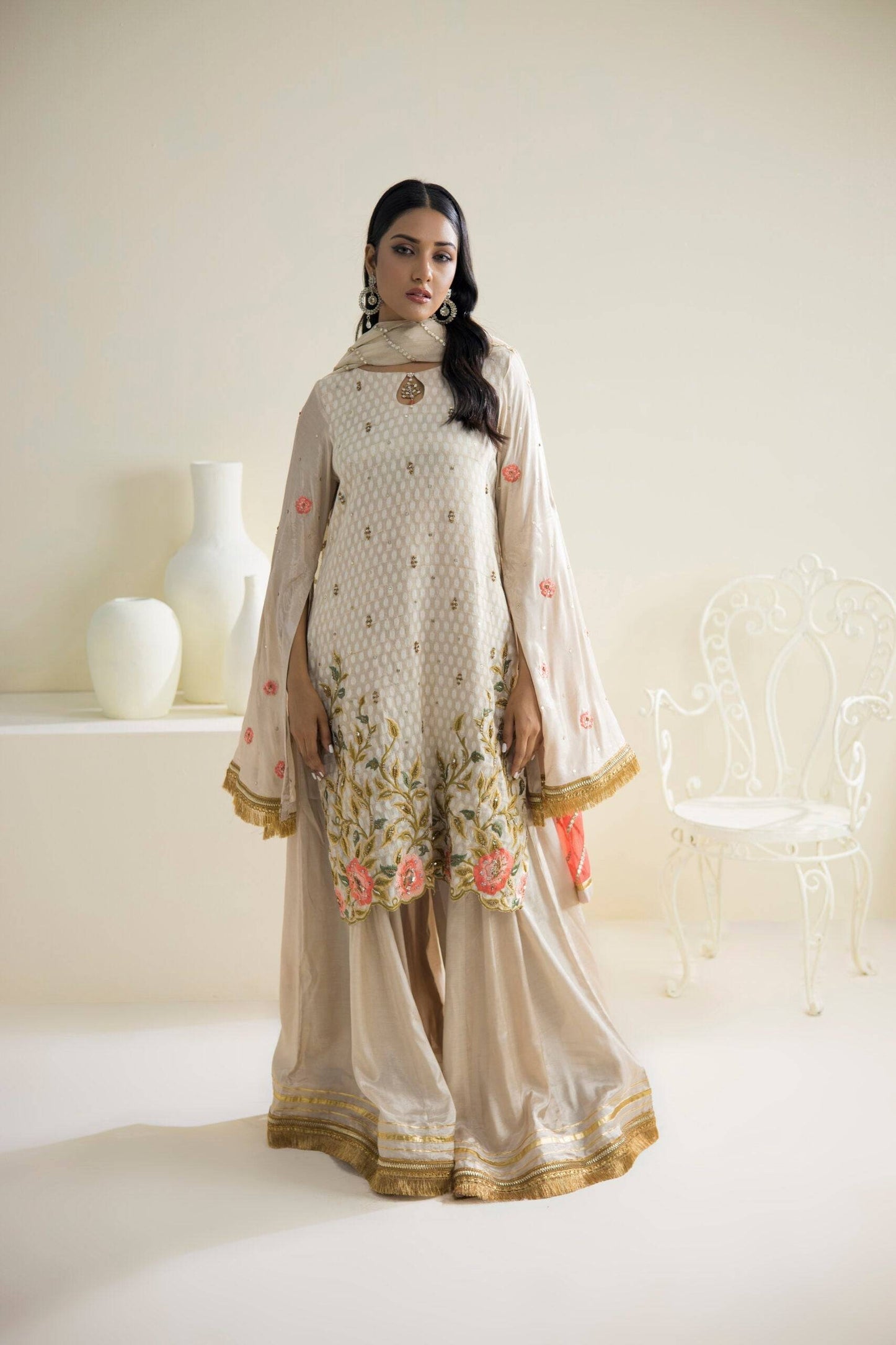 Farhat Jahan | Luxury Pret | Qainaat - Pakistani Designer Dress - by Farhat Jahan | Type: Formal - 100% Original at Saira Sultan