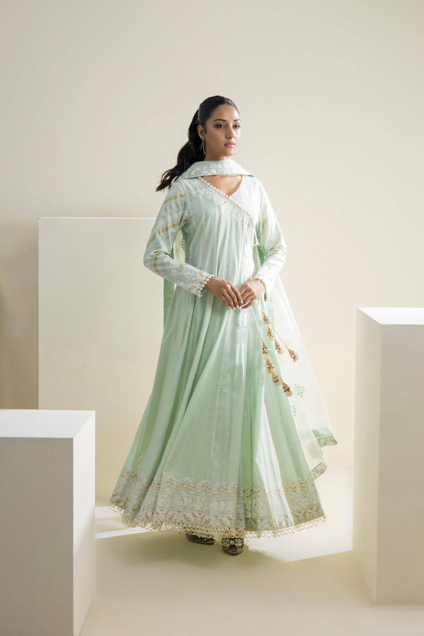 Farhat Jahan | Luxury Pret | Aabroo - Pakistani Designer Dress - by Farhat Jahan | Type: Formal - 100% Original at Saira Sultan