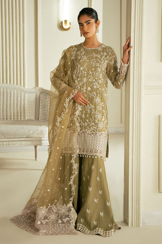 Cross Stitch | Wedding Collection 25 | AZURE PEARL XS Mehndi Green Silk