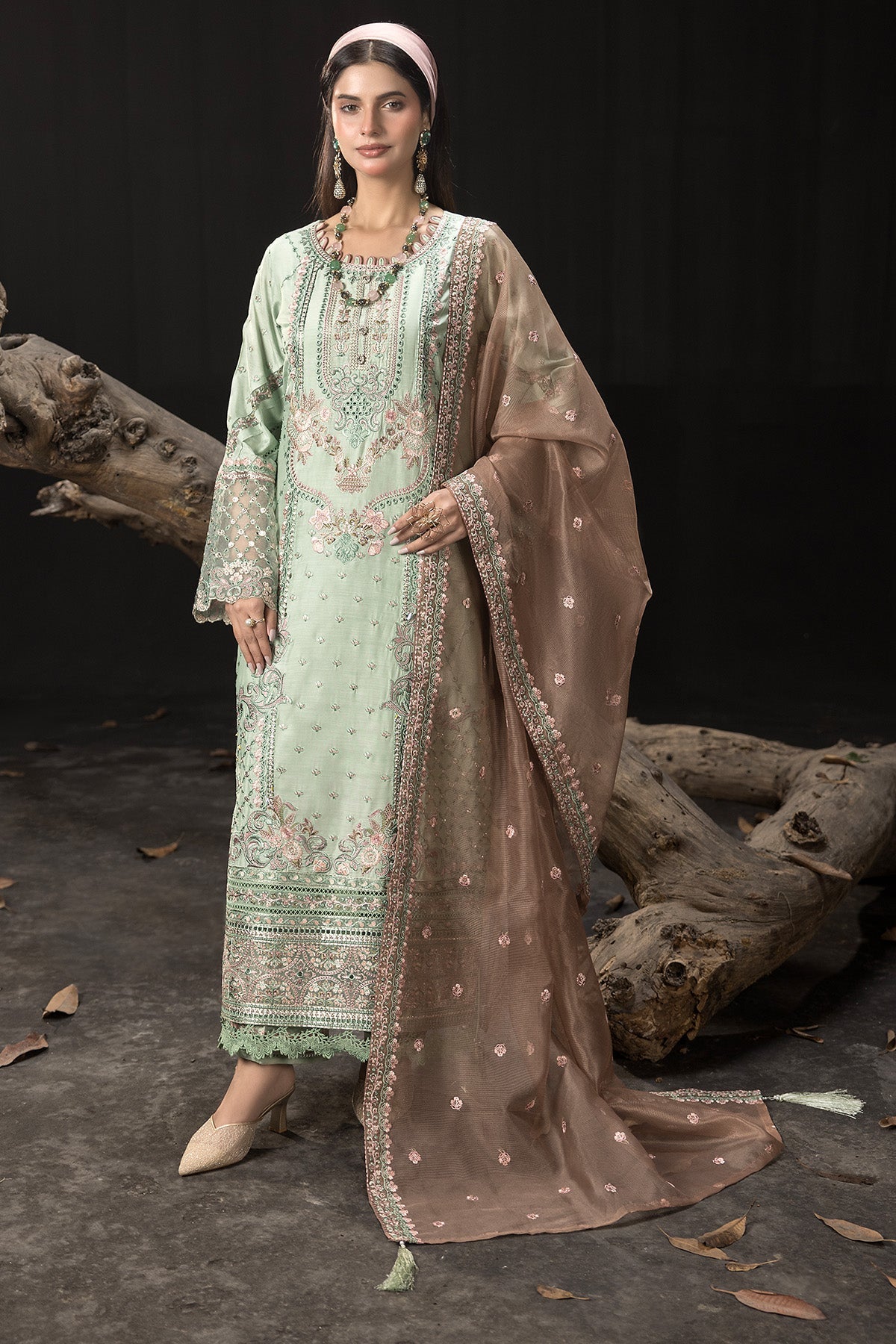 Imrozia Premium | Gulzar e Dil | I.P-99 Naghma L Pastel Mint Viscose
